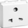 Schneider Electric Opale 6A 2 Module White Universal Socket with Shutter, X2007WH (Pack of 10)