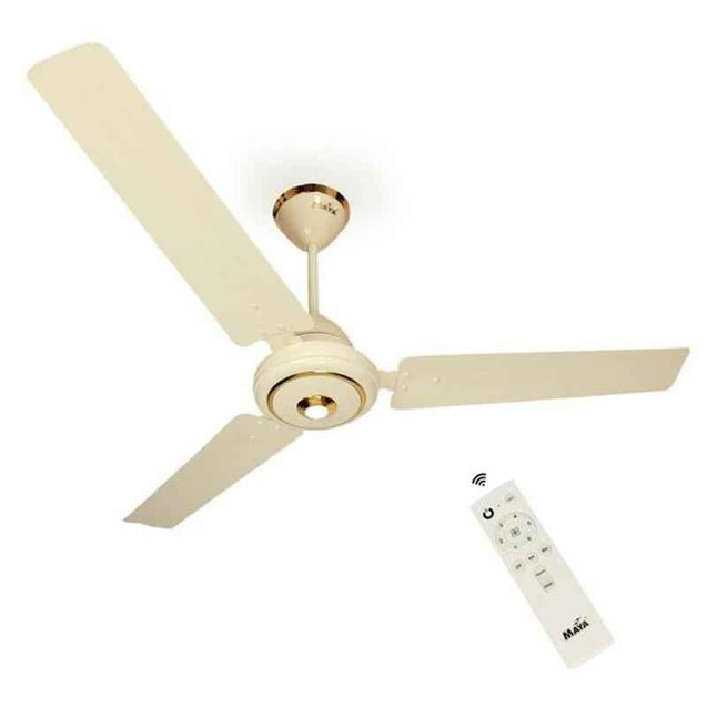 Maya Super Eco Tech 1200mm 5 Star Ivory BLDC Ceiling Fan, 1200-ECOTECH-IVORY