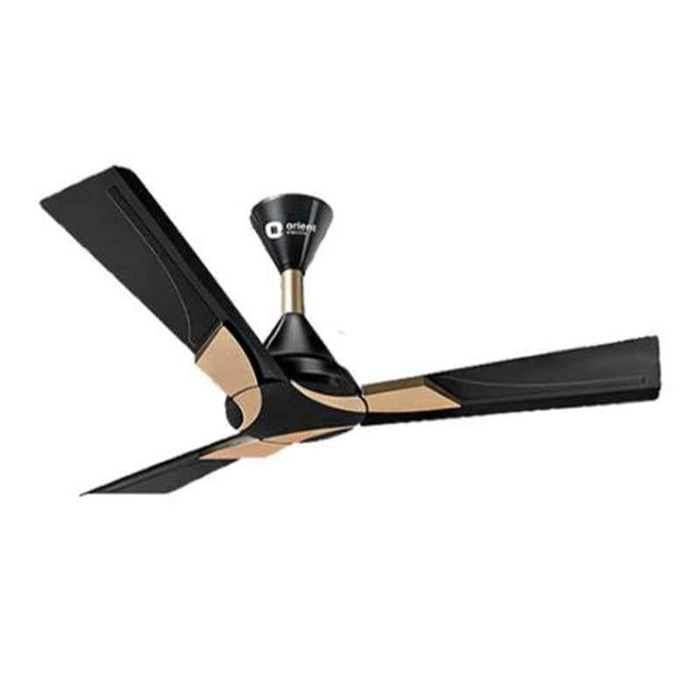 Orient Wendy 70W Metallic Black & Gold Premium Ceiling Fan with Remote, Sweep: 1200 mm