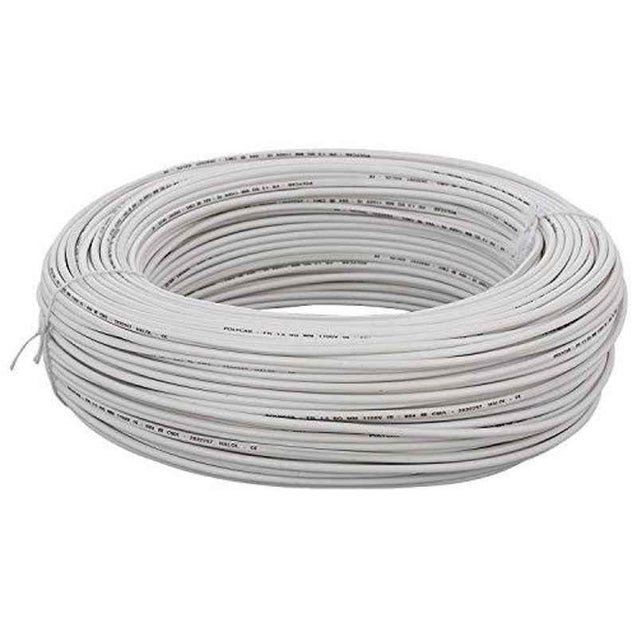 KEI 1 Sqmm Single Core FR White Copper Unsheathed Flexible Cable, Length: 100 m