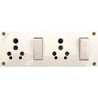 Cona Smyle D-2217 Deluxe 6A 8 in 1 Polycarbonate Switch Socket Combined Unit with Box (Pack of 10)