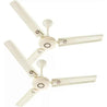 Kanishka Royal 50W Metal Ivory Ultra High Speed Ceiling Fan, Sweep: 1200 mm (Pack of 2)