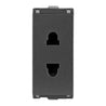 L&T Entice 2 Pin 6A 1M Charcoal Grey Socket, CB91101CG06 (Pack of 20)