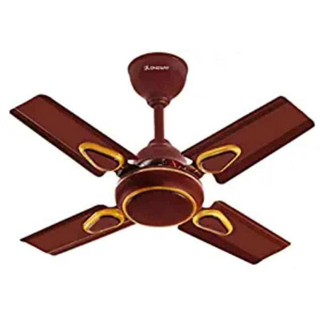 Longway Starlite Deco 50W Brown 4 Blade Ultra High Speed Ceiling Fan, Sweep: 600 mm