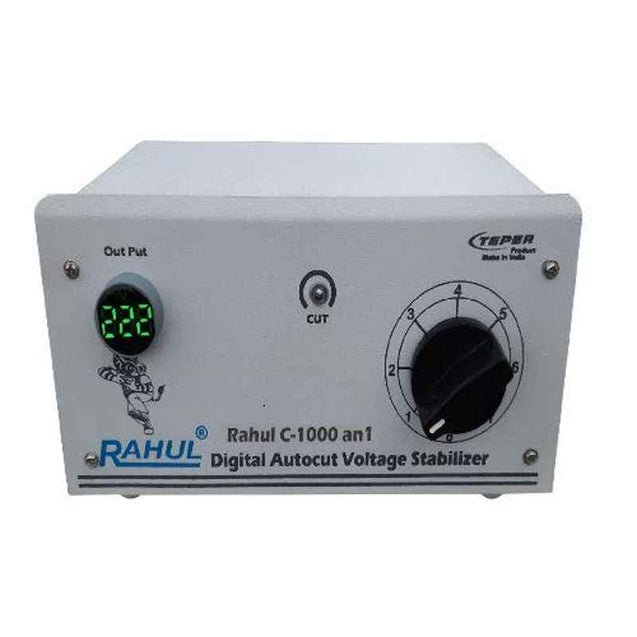 Rahul C-1000-AN1 90-280V 1kVA Single Phase Autocut Voltage Stabilizer