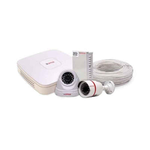 CP Plus 2MP Dome & Bullet White & Black Camera with 4 Channel Digital Video Recorder Kit