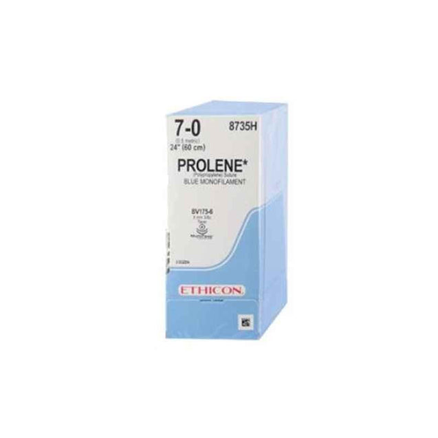 Ethicon 8304H 36 Pcs 7-0 Blue Prolene Polypropylene Suture Box, Size: 24 inch