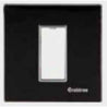 Crabtree Murano 12 Module Sparking Black Azure Modular Combined Plate, ACMPGCBV12