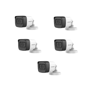 Hikvision 4M-N 2MP 5 Pcs CCTV Turret Camera for Home & Office Use