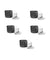 Hikvision 4M-N 2MP 5 Pcs CCTV Turret Camera for Home & Office Use