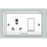 ANCHOR S.S.Combinedjbbox 2Fixingholes Socket With Switch
