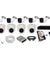CP Plus 2.4MP 5 Pcs Bullet, 4 Pcs Dome White & Black Camera, 16 Channel DVR & HDD Kit with All Accessories