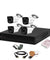 CP Plus 2.4MP 4 Pcs White & Black Outdoor Camera with 4 Channel DVR Kit, 4CHDVR-4B-28