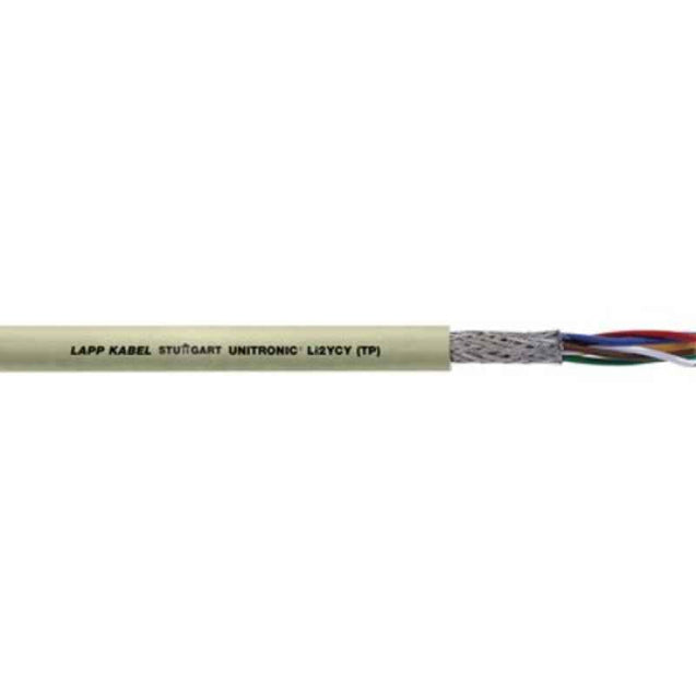 Lapp UNITRONIC Li2YCY 0.25 Sqmm Double Core Data transmission Cable with Twisted Shielded, 0031370, Length: 100 m