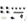 Hikvision 4K Super HD 8MP Camera 8 Channel HD DVR, 4 Pcs Bullet Camera, 4 Pcs Dome Camera, 4 TB Hard Disc, Wire Roll, Supply & All Required Connectors Kit
