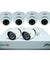 Godrej SeeThru 8 Channel 1080P Full HD White CCTV Camera Kit, SK-6CH1080P4D2B
