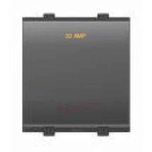 Goldmedal Nixon 32A 2 Module Absolute White DP Switch with LED Indicator, 102431 (Pack of 10)