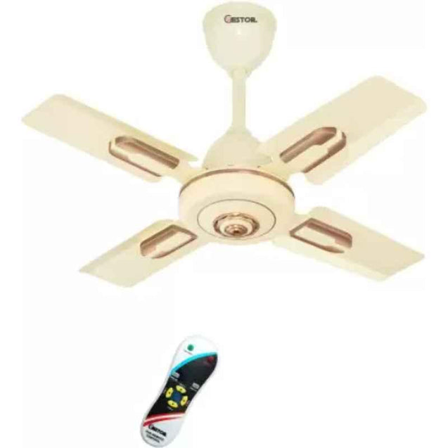 Gestor MARCUS NEO 60W Ivory Ultra High Speed Anti Dust 4 Blade Ceiling Fan with Wireless Remote Control, Sweep: 600 mm