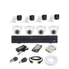 CP Plus 2.4MP White & Black 8 Camera with 8 Channel DVR Kit, CP-8CH-4B-4D-PCWH-1080p