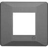 L&T Entice 2 Module Metal Charcoal Grey Plate, CB91102FM11 (Pack of 15)