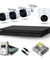 Dahua 2MP Dome Camera, 3 Pcs 2MP Bullet Camera, 4 Channel DVR, Power Adaptor & 1TB Surveillance Hard Disc Kit