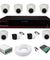 CP Plus 1MP White, Black 6 Pcs Dome, 2 Pcs Bullet Camera, 8 Channel DVR & Hard Disk Kit with All Accessories