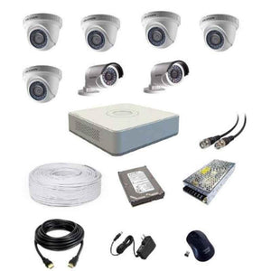 Hikvision 2MP 5 Pcs Dome & 2 Pcs Bullet Camera with 8 Channel DVR Kit, MNG102