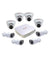 CP Plus White 4 Bullet & 4 Dome Camera with 8 Channel HDCVI DVR Kit, CP-HDCVI 8ChD-4IRD&4L2D