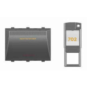 Goldmedal Nixon 3 Module 240V Digital Silver Titanium Grey Main Switch with Key Tag, 103562 (Pack of 5)