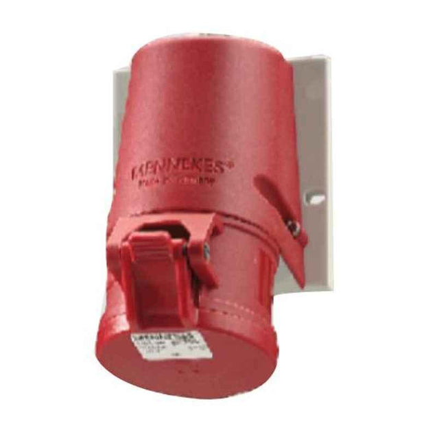Mennekes 63A 4P 400V Wall Mounted Receptacle with Top Entry, 1141