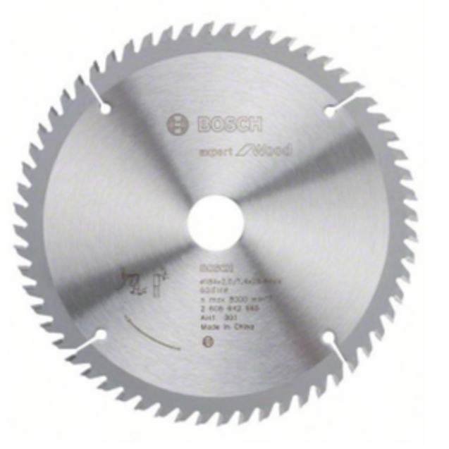 Bosch 184mm Round 60 Teeth Circular Saw Blade for Hand Held Saws, 2608642985