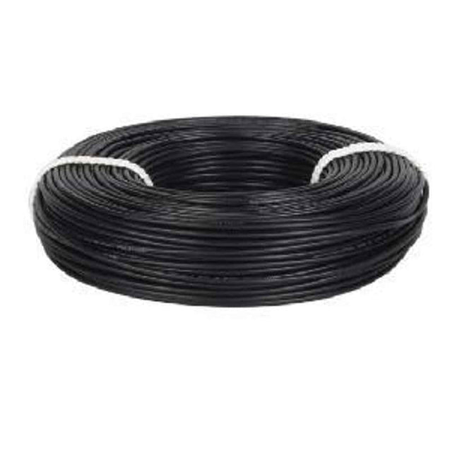 HavellsLifeLine Plus 6 Sq. mm HRFR PVC Insulated Flexible Cable Black 90 m