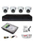 CP Plus 1MP 4 Pcs White & Black HD Dome Camera with 4 Channel DVR Kit & HDD, 2.4GPC-4D-1TB