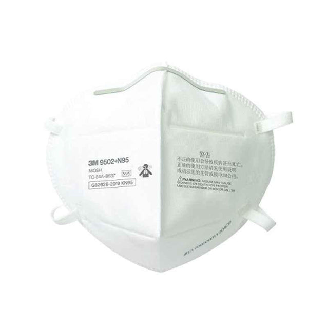 3M 9502 Plus White Unvalved Particulate Dust Mask