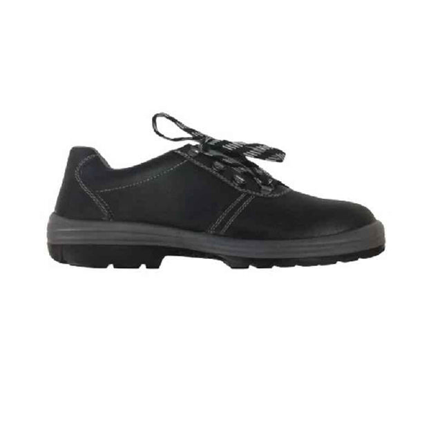 Allen Cooper CHD 015 Leather PU Sole Steel Toe Black Safety Shoe