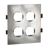 Legrand Arteor 8 Module Stainless Steel Finish Round Cover Plate With Frame, 5765 86