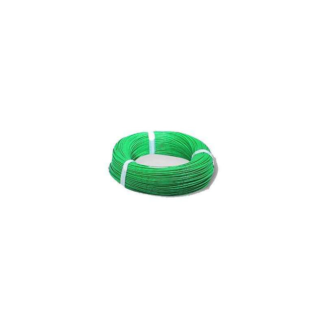 RISTACAB 90m Green PVC Insulated Flexible Copper Conductor Unsheathed Cable, 6 Sqmm