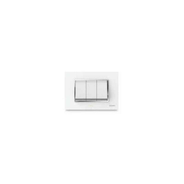 Cona GlasGlow White 18 Module Switch Plate, M1118 (Pack of 10)