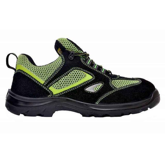 Allen Cooper AC-1434 Heat & Shock Resistant Steel Toe Green & Black Safety Shoes