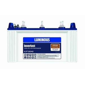 Luminous ILST 12042 Short Tubular Battery, Capacity: 100 Ah