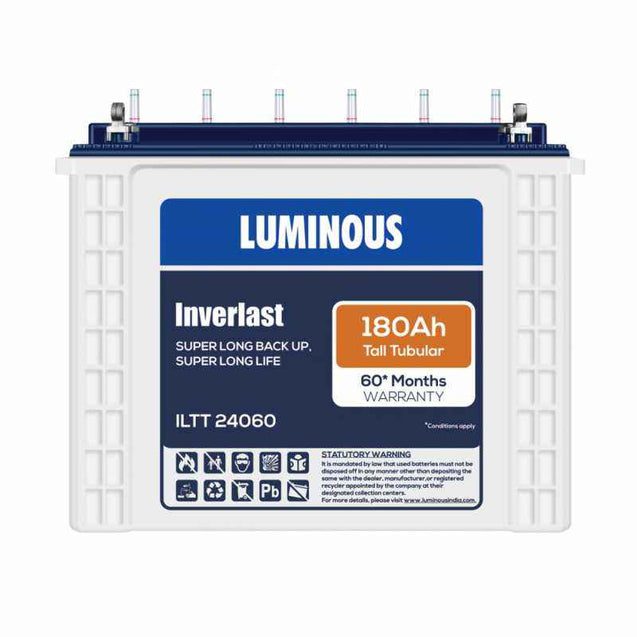 Luminous Inverlast 180Ah Tubular Battery, ILTT 24060