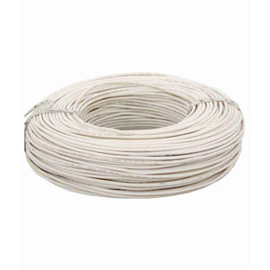 RISTACAB 90m White Flexible Copper PVC Unsheathed Cable, 4.0 sq mm