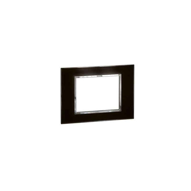 Legrand Arteor Mirror Finish Cover Plates With Frame Mirror Black Plate (Pack of 2), 5757 23