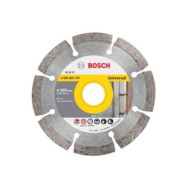 Bosch 105mm Universal Diamond Cutting Disc, 2608602797 (Pack of 10)