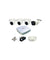 CP PLUS White 4 HD CCTV Cameras with 4 Channel HD DVR Kit, UVR-0401E1S