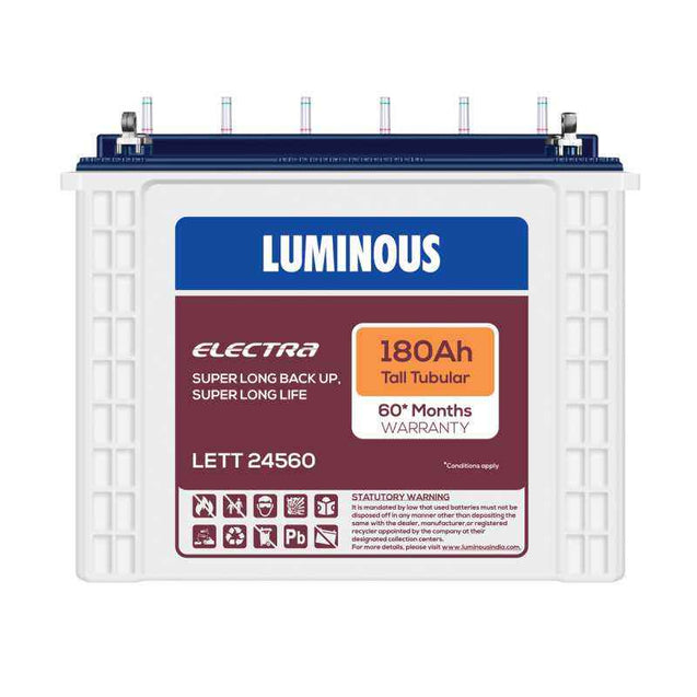 Luminous Electra 180Ah Tubular Battery, LETT 24560