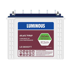 Luminous Electra 150Ah Tubular Battery, LE 19000TT