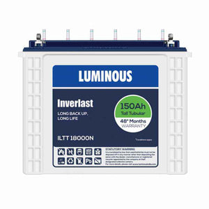 Luminous Inverlast 150Ah Tubular Battery, ILTT 18000N