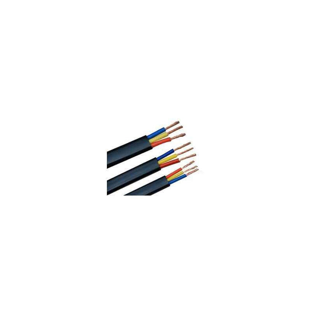 RISTACAB 100m PVC Insulated 3 Core Submersible Flat Cable, 10 Sqmm