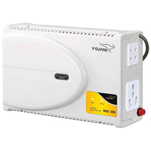 V-Guard DIGI 200 140-295V Electronic Voltage Stabilizer for Upto 70 inch TV, DTH & Home Theatre with 3 Years Warranty